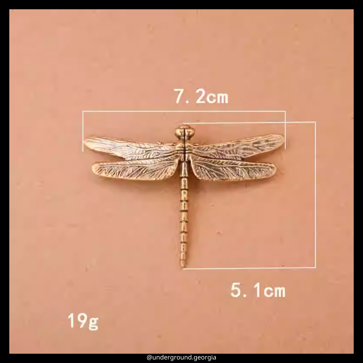 Brass Statue | Dragonfly (Size 1)