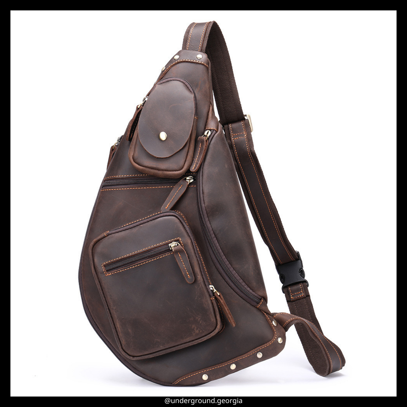 Natural leather Chest Bag