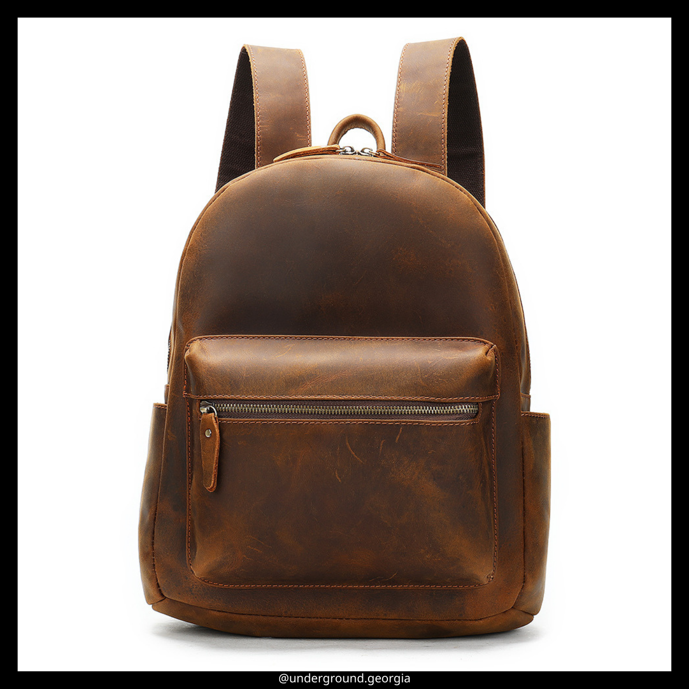 Natural leather backpack Bag
