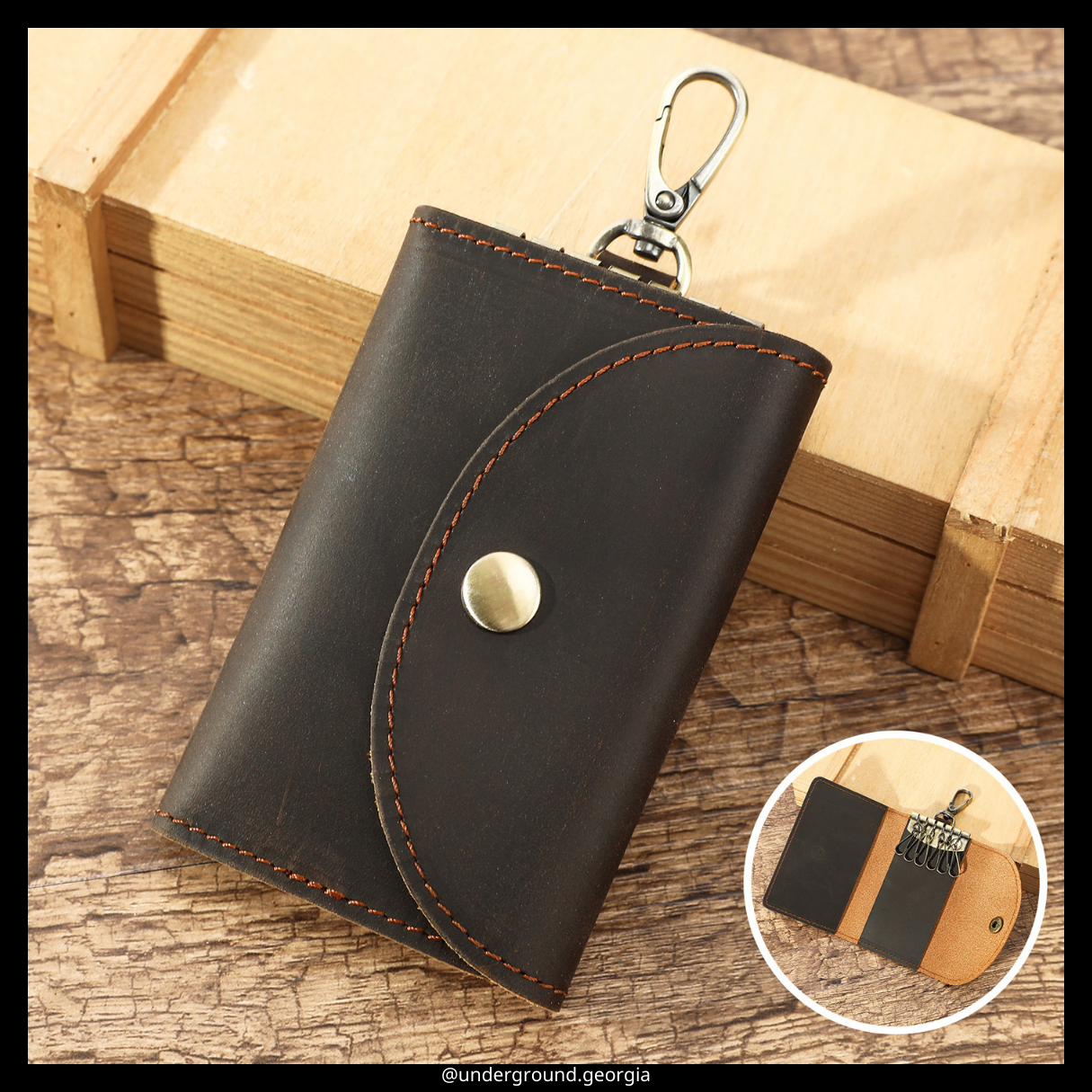 Natural leather Key Case