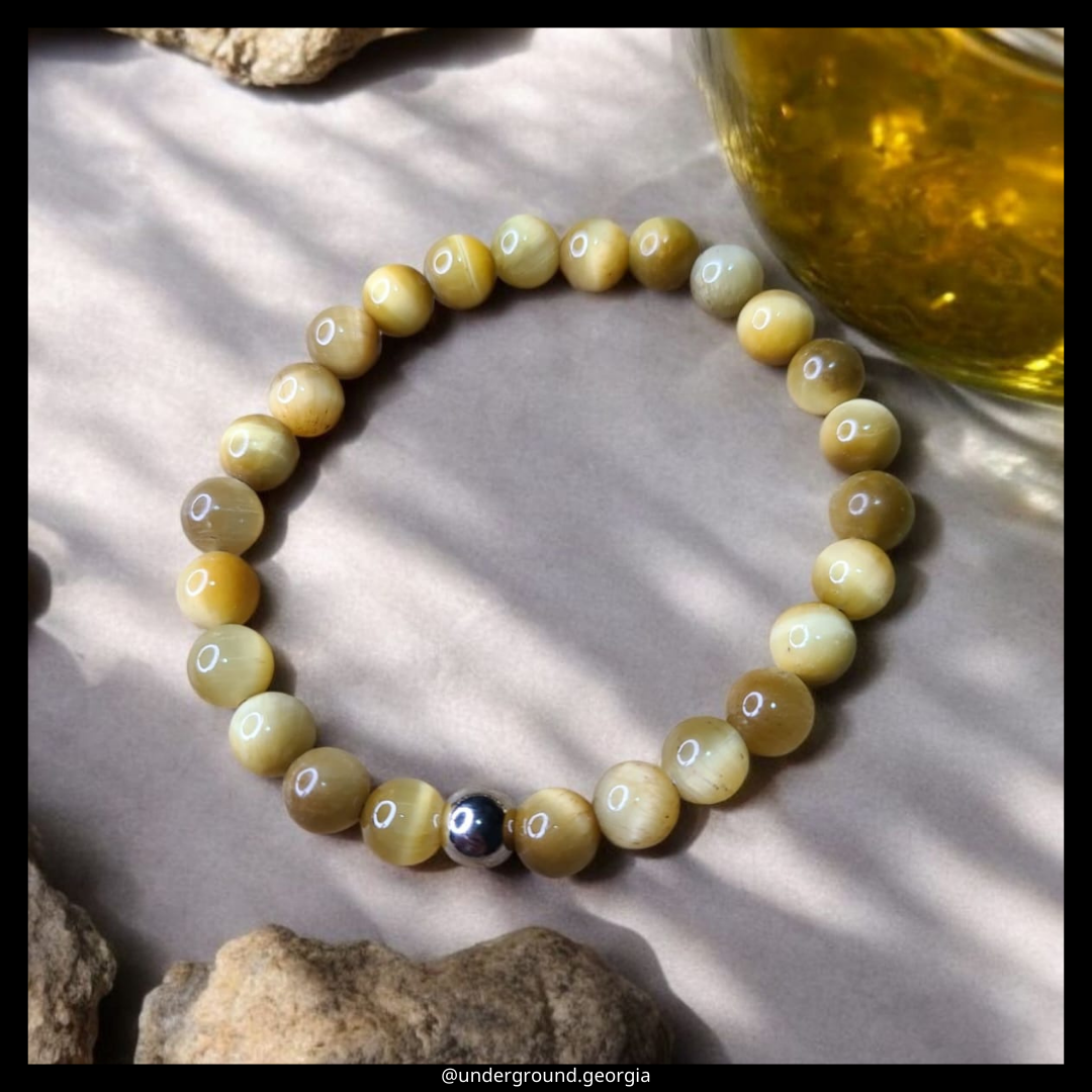 Natural Gemstone Bracelet Honey Tiger's eye