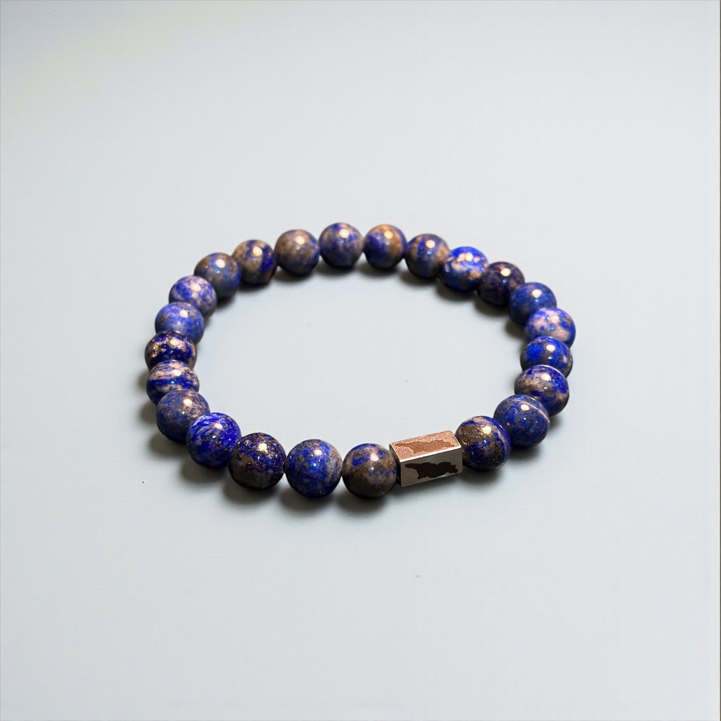 Black Obsidian Bracelet with Georgia Map | Heritage Edition