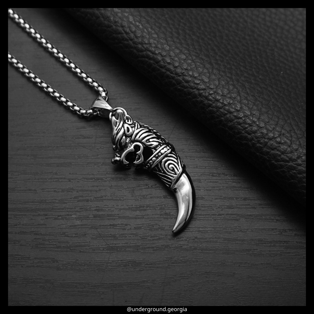 Surgical Stainless Steel 316L Pendant Claw Tiger Totem
