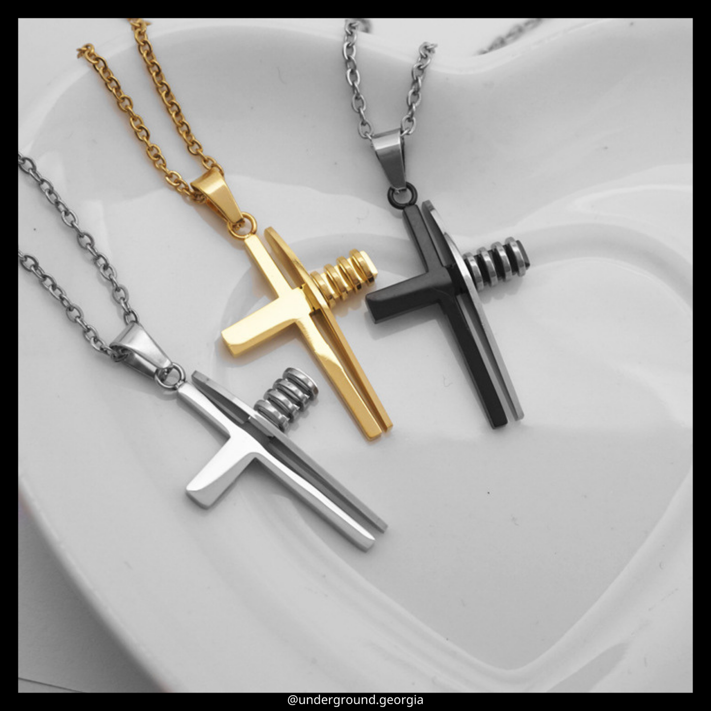 Stainless Steel Cross Necklace