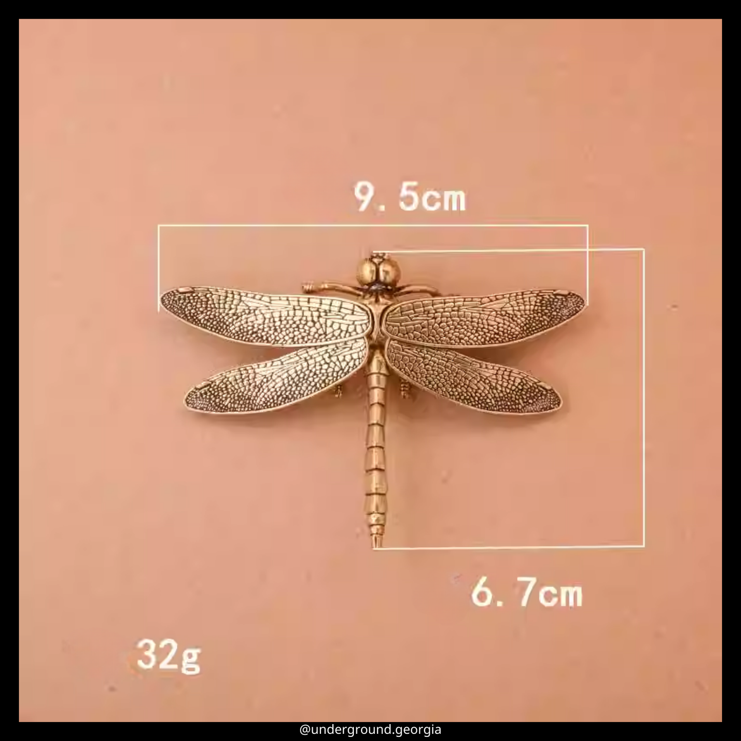 Brass Statue | Dragonfly (Size 2)
