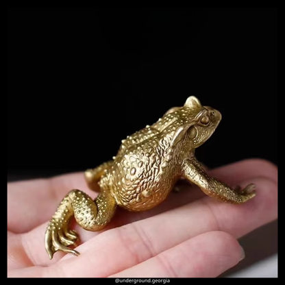 Brass Statue | Frog