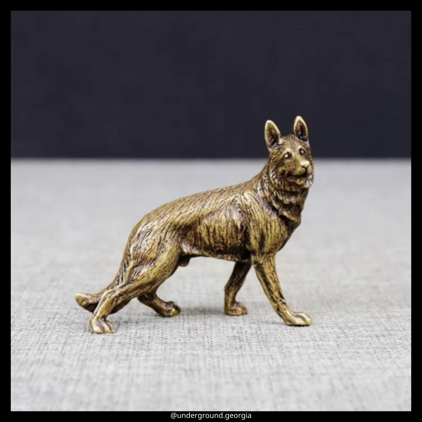 Brass Statue | German Shephard (Dog)