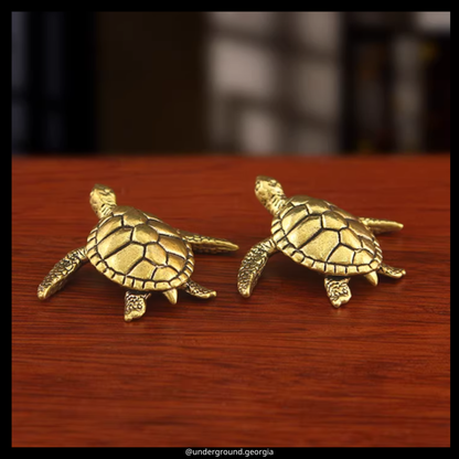 Brass Statue | Sea Turtle