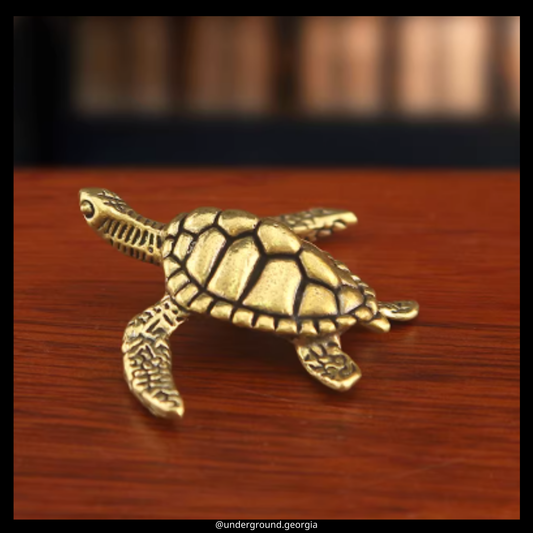 Brass Statue | Sea Turtle