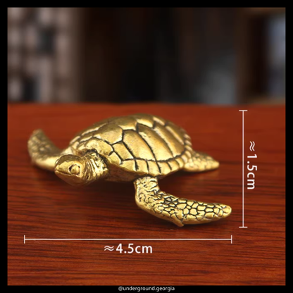 Brass Statue | Sea Turtle
