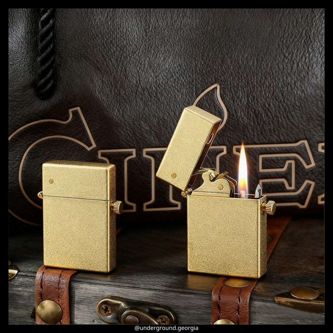 Gasoline Lighter Zippo Mechanic Gold