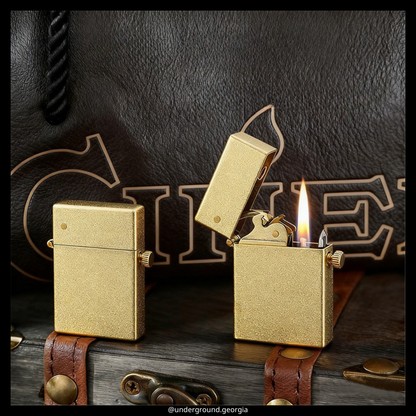 Gasoline Lighter Zippo Mechanic Gold