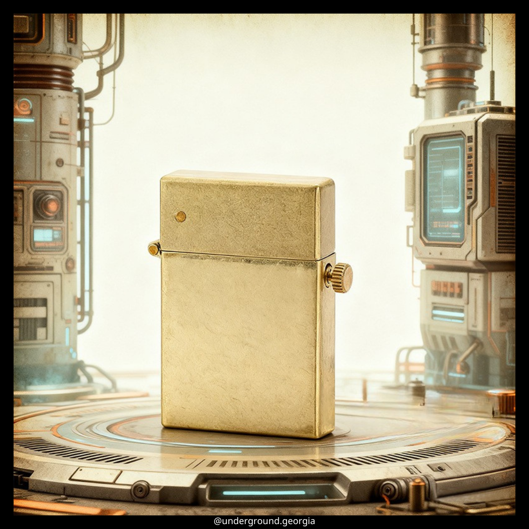 Gasoline Lighter Zippo Mechanic Gold