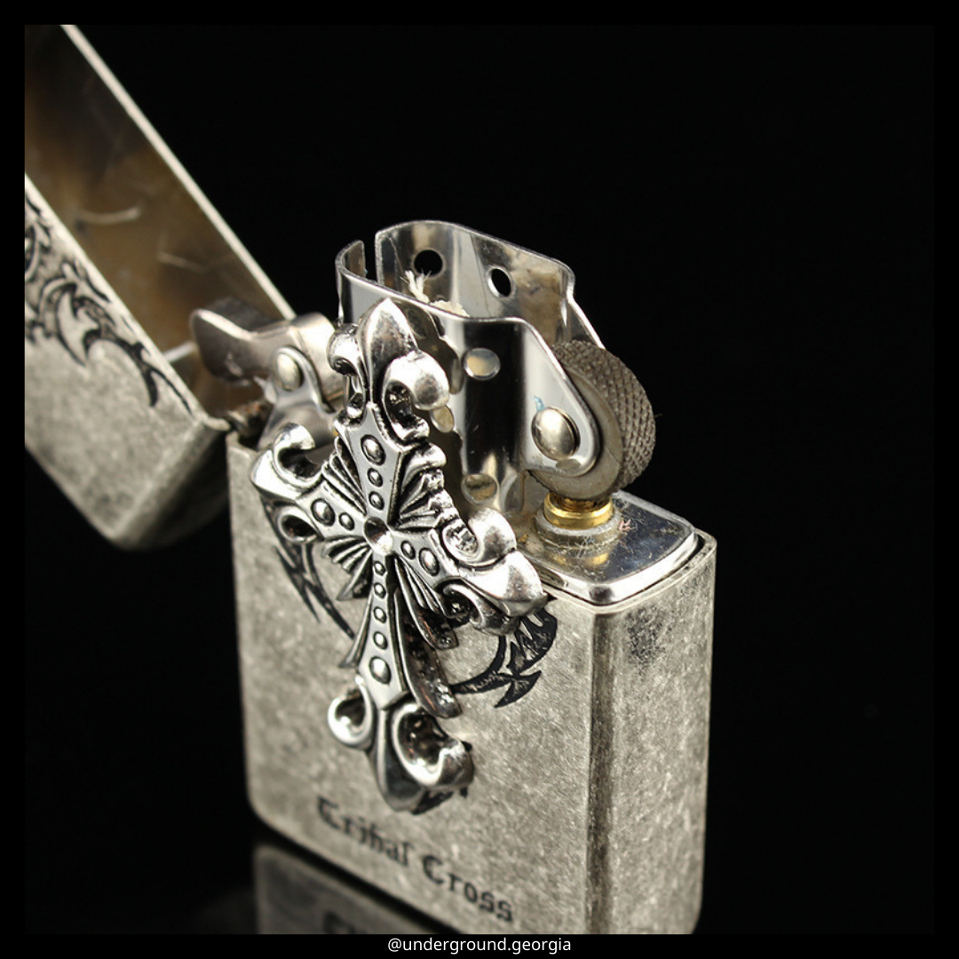 Gasoline Lighter 3D Cross
