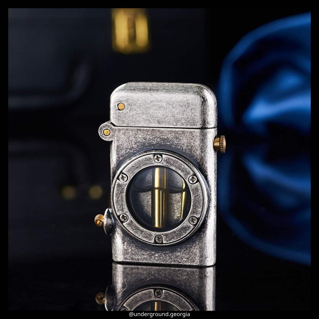 Gasoline Lighter Submarine Silver