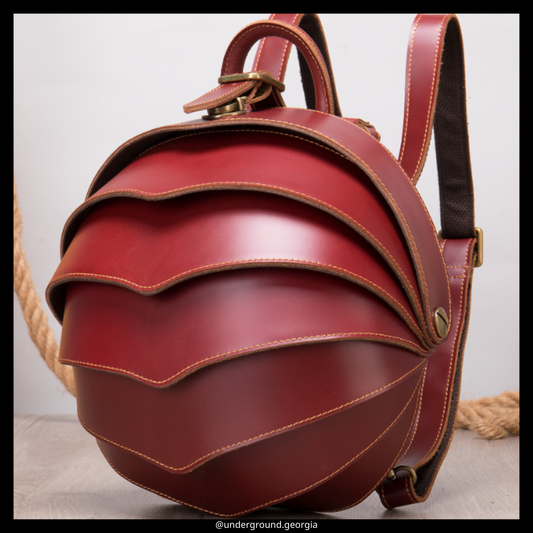 Natural leather backpack Bag