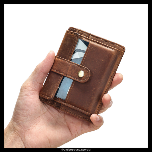 Natural leather  Wallet Card Holder