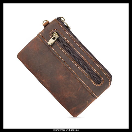 Natural leather  Wallet Card Holder
