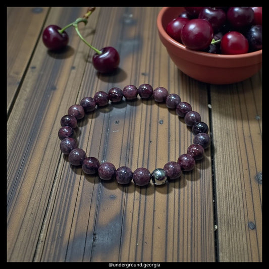 Natural Gemstone Bracelet  Garnet