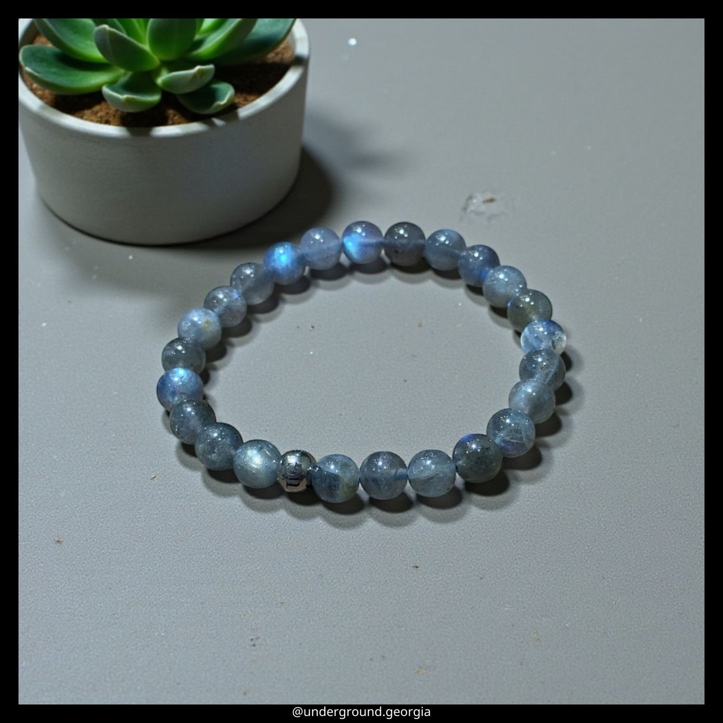 Natural Gemstone Bracelet  Moonstone (Field Spar)