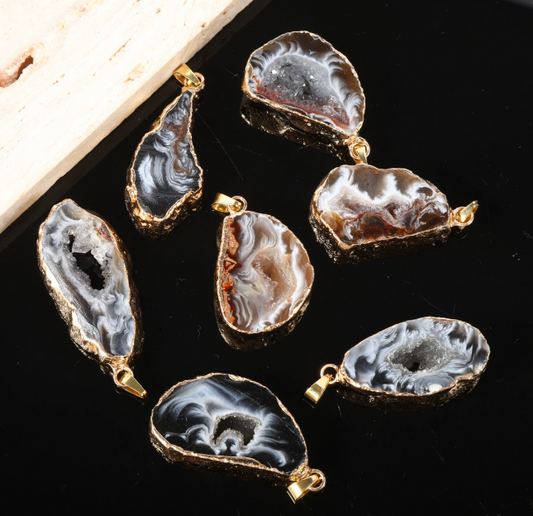Agate Geode Pendant