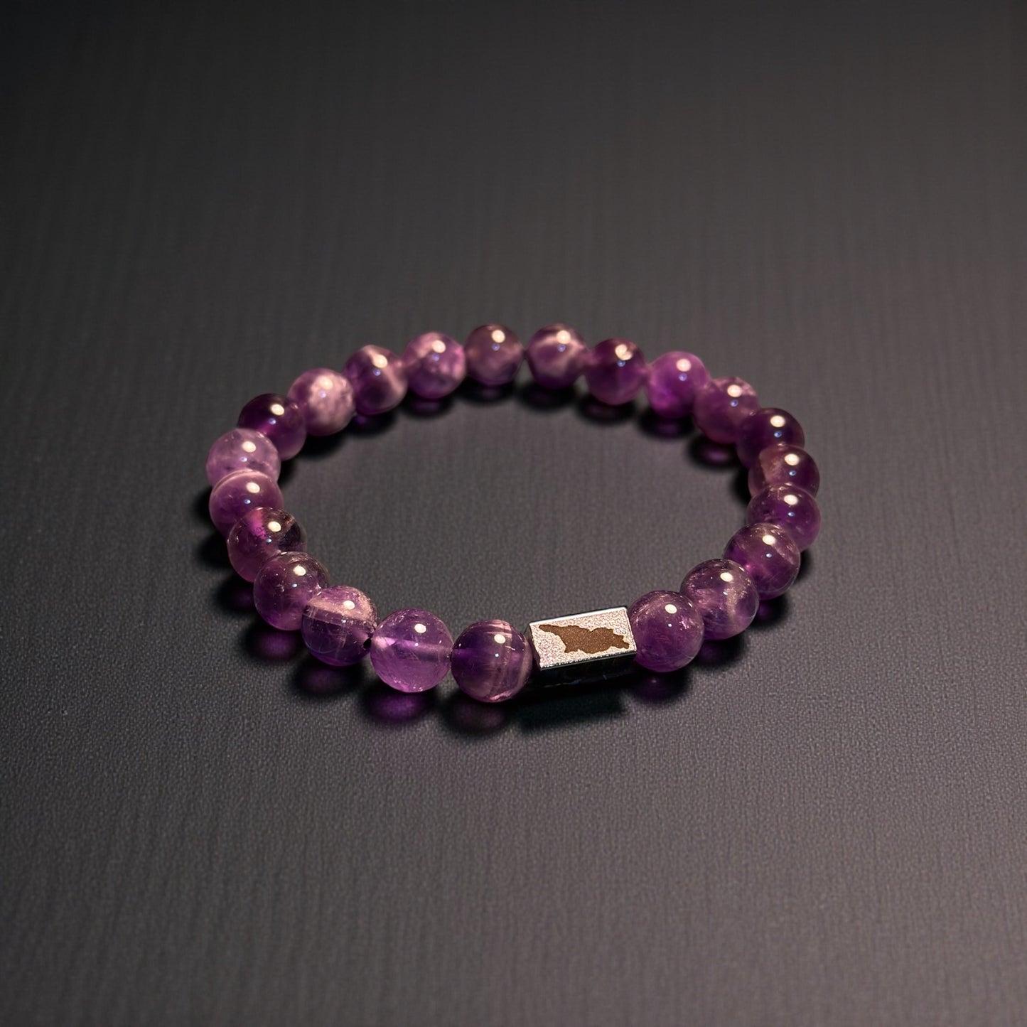 Amethyst Bracelet with Georgia Map | Heritage Edition