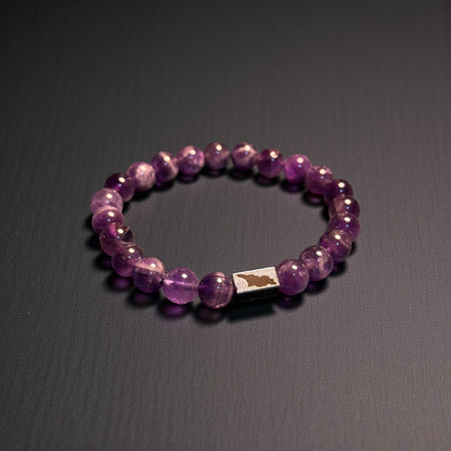 Amethyst Bracelet with Georgia Map | Heritage Edition