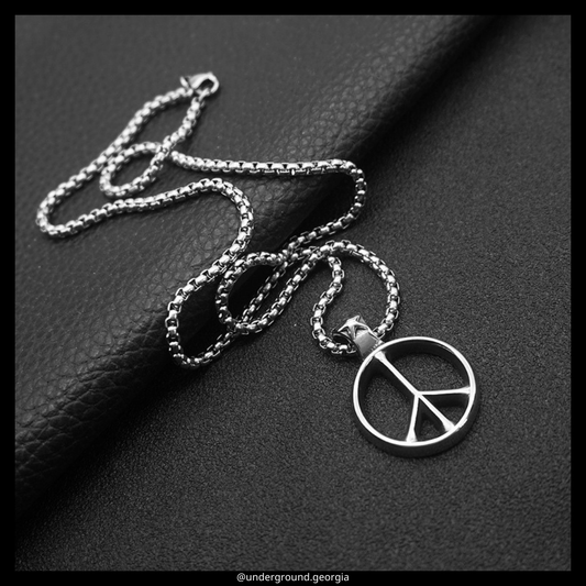 Surgical Stainless Steel 316L Pendant Peace Symbol