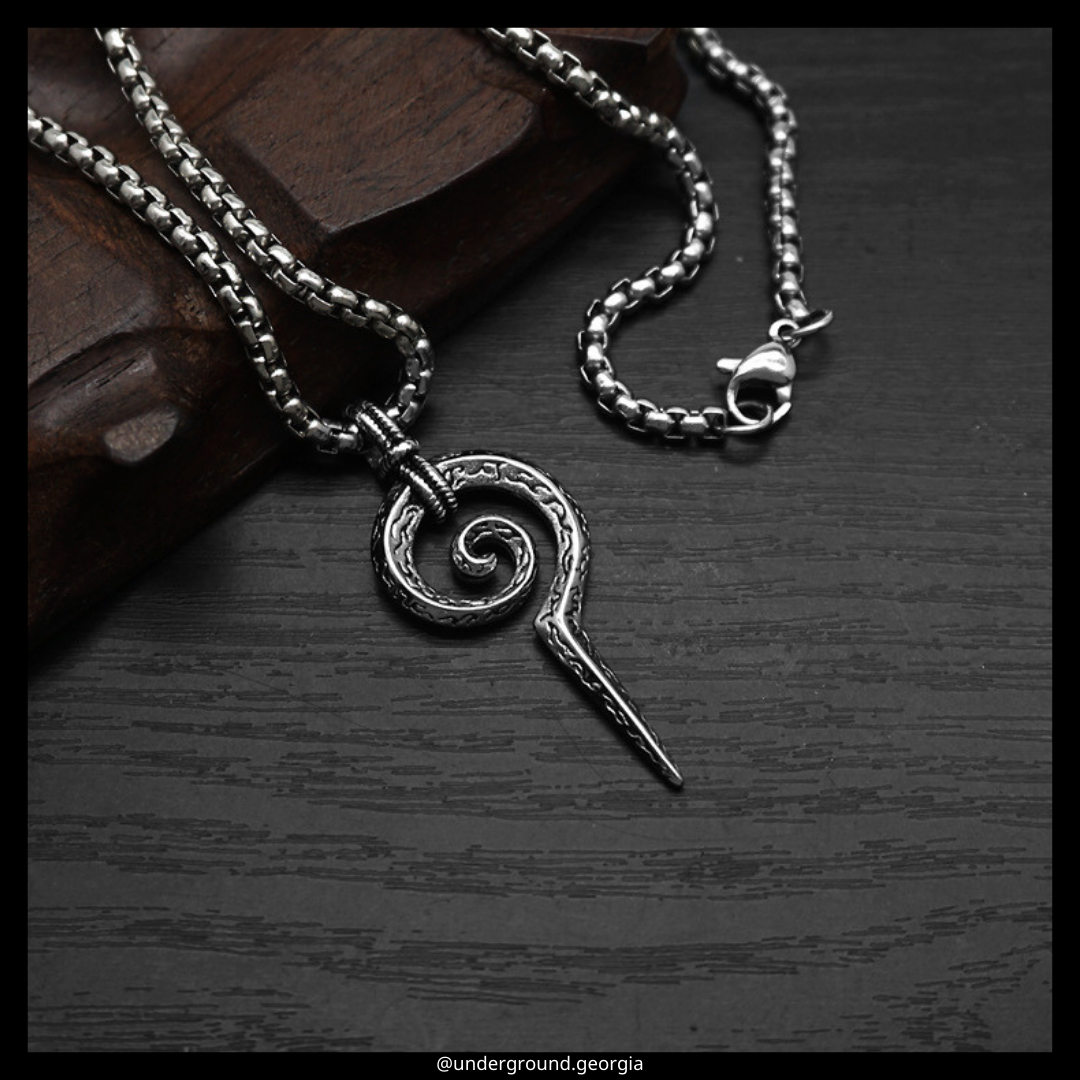 Surgical Stainless Steel 316L Pendant Spiral Symbolism