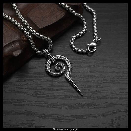 Surgical Stainless Steel 316L Pendant Spiral Symbolism