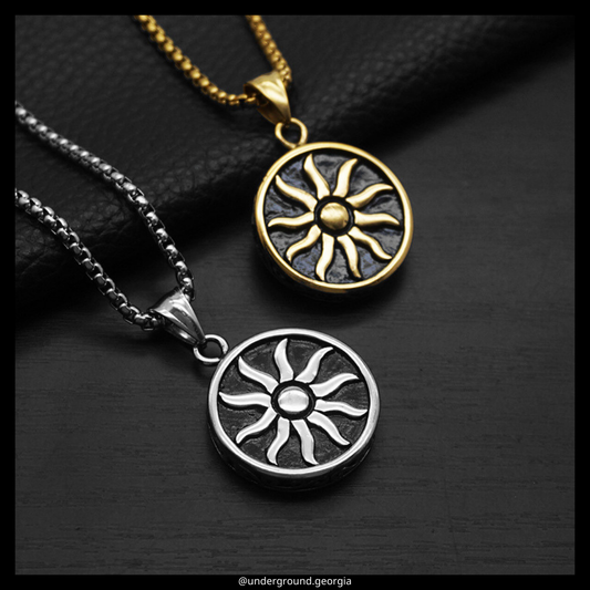 Surgical Stainless Steel 316L Pendant Sun