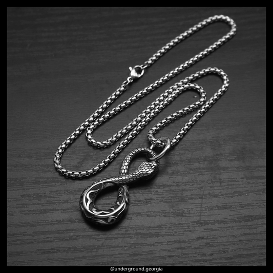 Surgical Stainless Steel 316L Pendant Snake Eternity Symbol