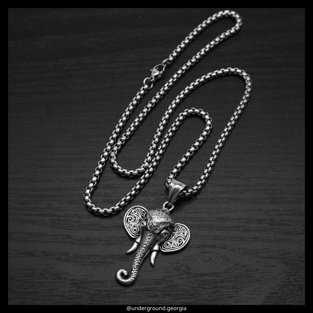 Surgical Stainless Steel 316L Pendant Ganesh Elephant