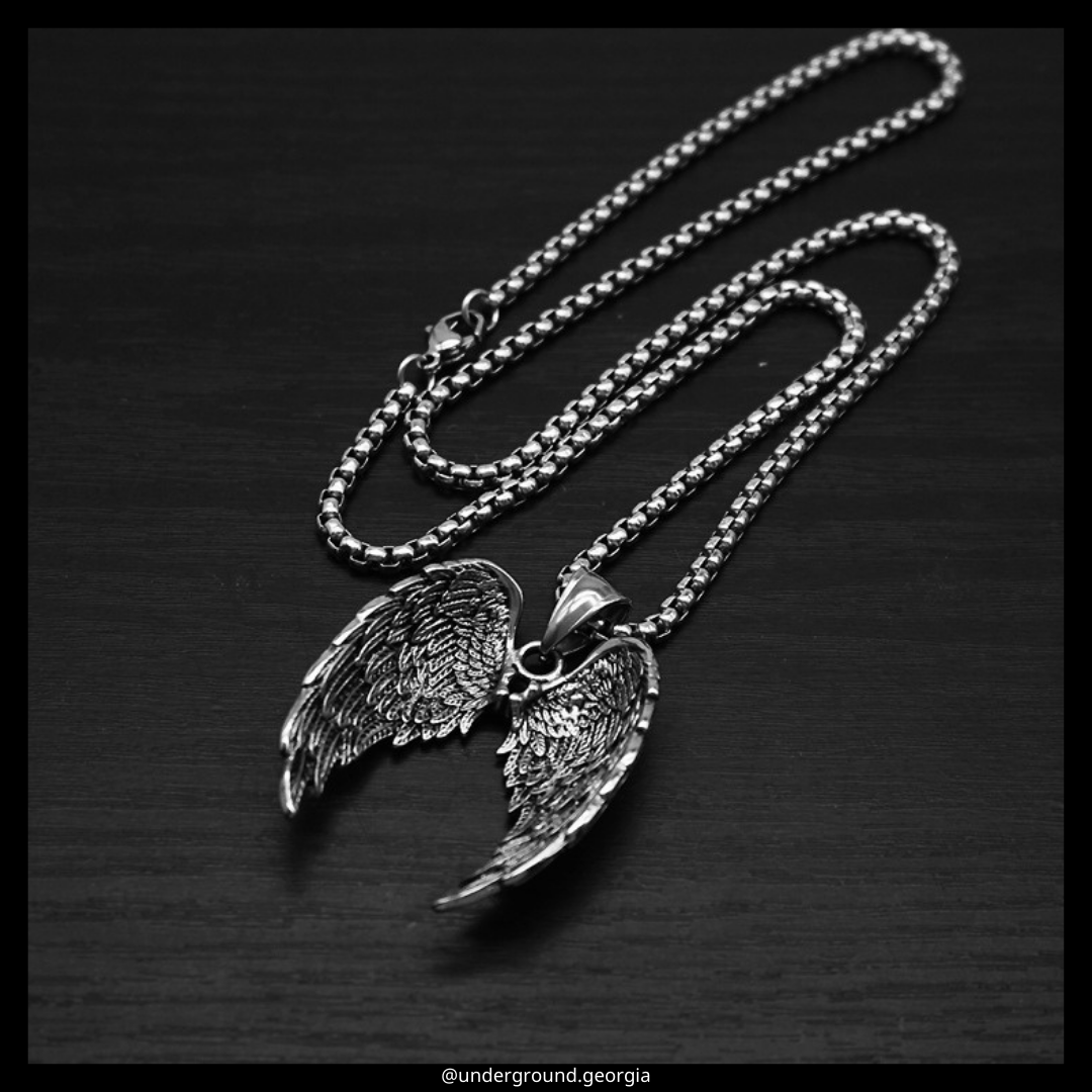 Surgical Stainless Steel 316L Pendant Angel Wings