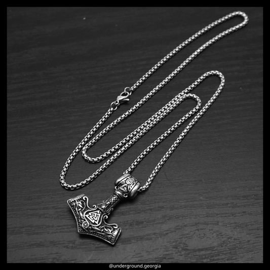 Surgical Stainless Steel 316L Pendant Mjolnir Thor's Hummer