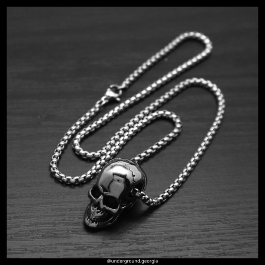 Surgical Stainless Steel 316L Pendant  Skull